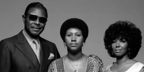 Clarence Franklin with his daughters Erma and Aretha Franklin.